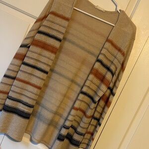 Elegant Striped Cardigan Sweater